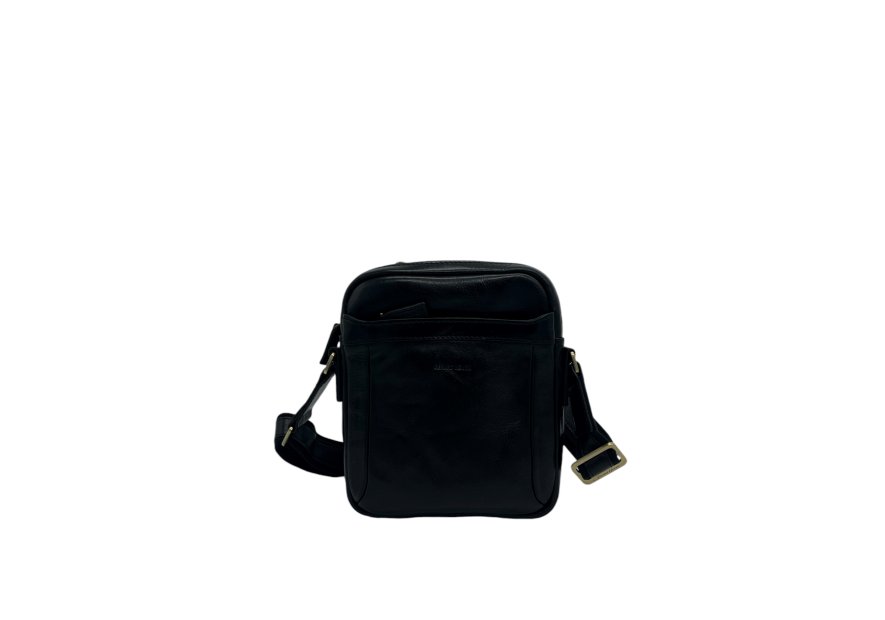 Gerard Henon 2270 - CUIR DE VACHETTE - NOIR sacoche porté travers henon sac h zip