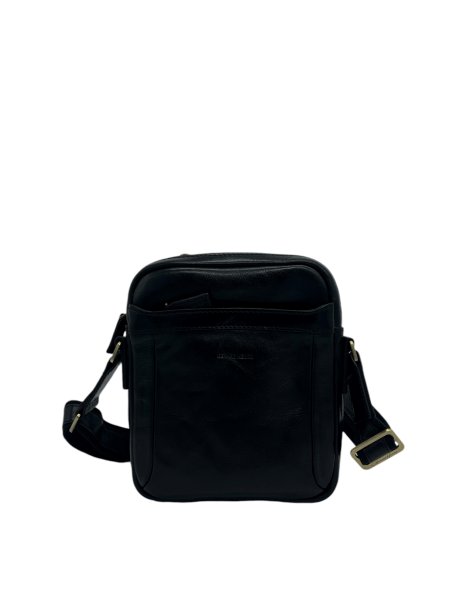 Gerard Henon 2270 - CUIR DE VACHETTE - NOIR sacoche porté travers henon sac h zip