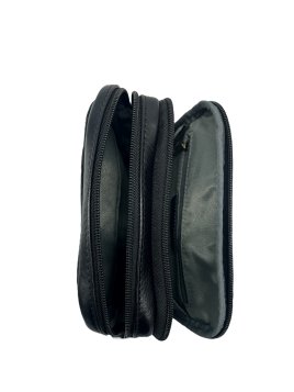 Gerard Henon 2270 - CUIR DE VACHETTE - NOIR sacoche porté travers henon sac h zip