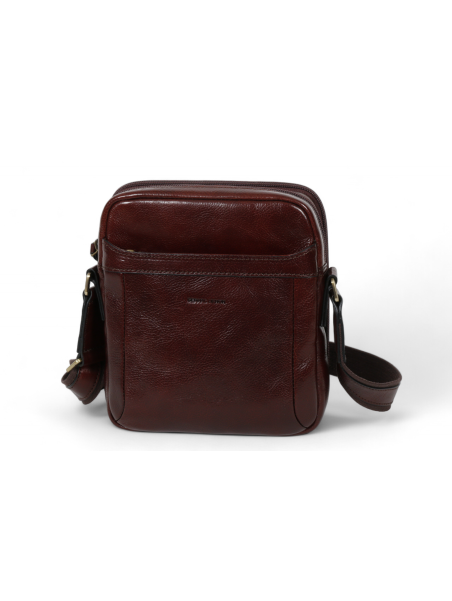 Gerard Henon 2270 - CUIR DE VACHETTE - MARRON sacoche porté travers henon sac h zip