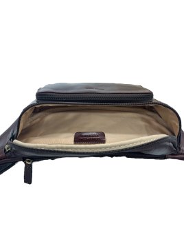 Gerard Henon 2200 - CUIR DE VACHETTE - CHOCOL sac banane henon Sacs à mains