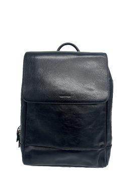 Gerard Henon 2269 - CUIR DE VACHETTE - NOIR sac à dos à rabat Loisirs