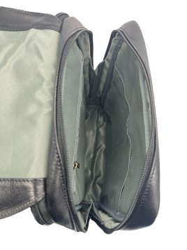 Gerard Henon 2269 - CUIR DE VACHETTE - NOIR sac à dos à rabat Loisirs