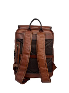 Gerard Henon 2269 - CUIR DE VACHETTE - MARRON sac à dos à rabat Loisirs