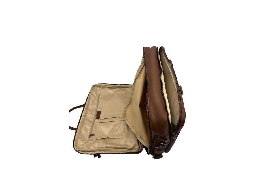 Gerard Henon 6987 - CUIR DE VACHETTE - MARRON porte document de voyage Sac business