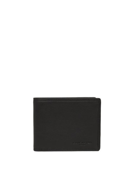Lancaster 120-11 - CUIR DE VACHETTE - NOIR porte cartes soft vintage homme porte cartes
