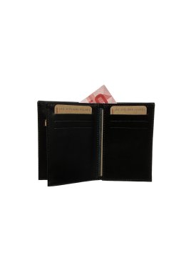 Les Ateliers Foures 970 - CUIR DE VACHETTE - NOIR les ateliers foures-baroudeur-porte papiers porte cartes