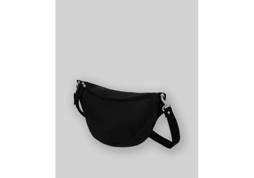 Les Ateliers Foures B124 - CUIR DE VACHETTE - NOIR les ateliers foures-baroudeuse-banane l Sacs à mains