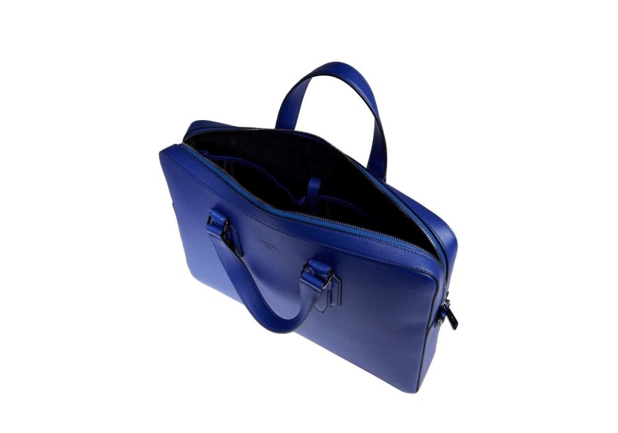 Lancel A13432 - CUIR DE VACHETTE - BLEU porte document lancel charlie Sac business