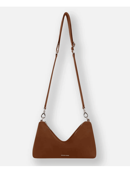 Les Ateliers Foures I326 - CUIR DE VACHETTE - FAUVE sac bandoulière besace évasé iliade Sacs à mains