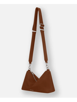 Les Ateliers Foures I326 - CUIR DE VACHETTE - FAUVE sac bandoulière besace évasé iliade Sacs à mains