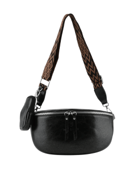 MIA & JOY MJ1706 - POLYURÉTHANE - NOIR banane en toile enduite mia et joy Sacs à mains