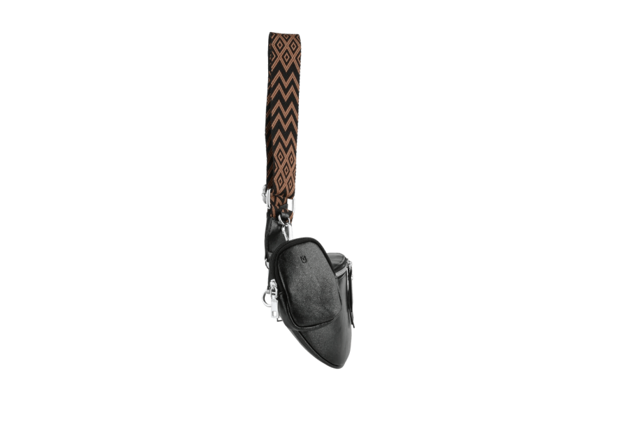 MIA & JOY MJ1706 - POLYURÉTHANE - NOIR banane en toile enduite mia et joy Sacs à mains