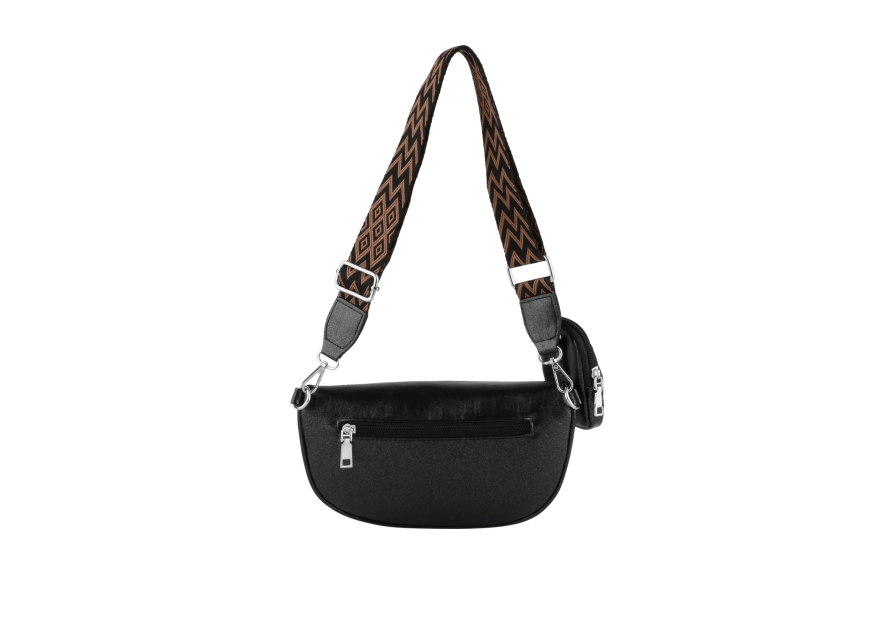 MIA & JOY MJ1706 - POLYURÉTHANE - NOIR banane en toile enduite mia et joy Sacs à mains