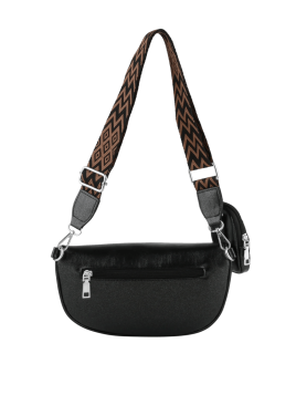 MIA & JOY MJ1706 - POLYURÉTHANE - NOIR banane en toile enduite mia et joy Sacs à mains