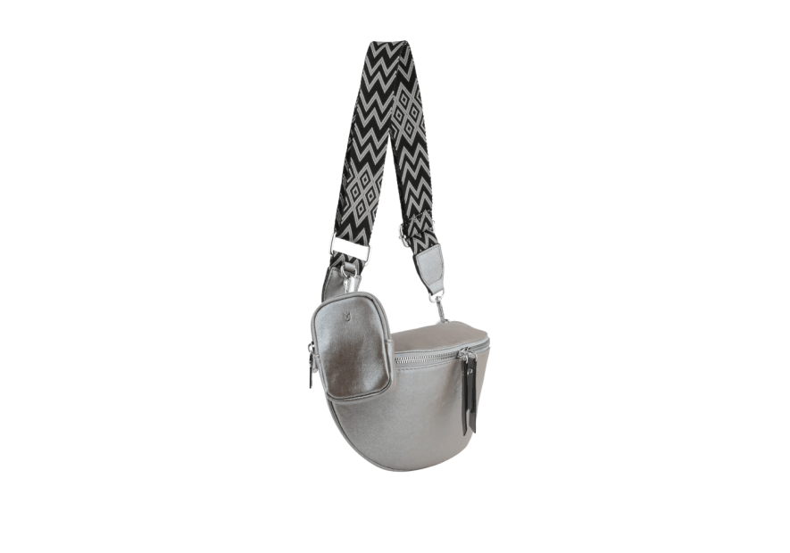 MIA & JOY MJ1706 - POLYURÉTHANE - ARGENT banane en toile enduite mia et joy Sacs à mains