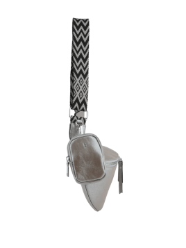 MIA & JOY MJ1706 - POLYURÉTHANE - ARGENT banane en toile enduite mia et joy Sacs à mains