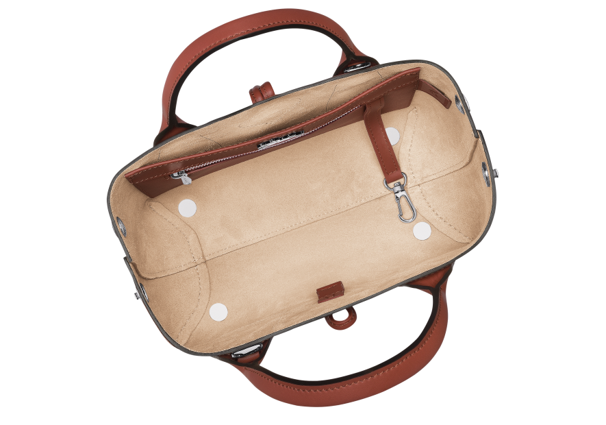 Longchamp 10058/HCN - CUIR DE VEAU - ACAJO roseau box m Sacs à mains