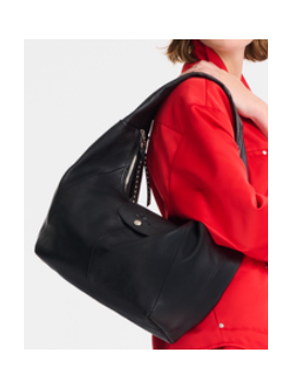 Longchamp 10333HIG - CUIR DE CHEVRE - NOIR sac porté épaule l Sacs à mains