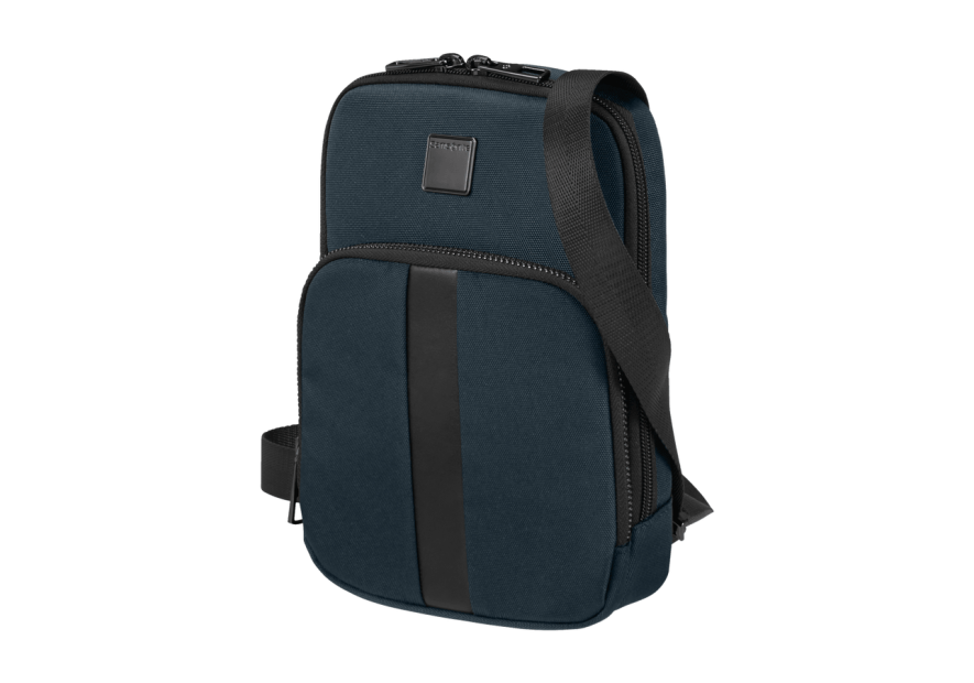 Samsonite 146474 - POLYESTER - BLEU sackquare- samsonite- sacoche porté travers sac h zip