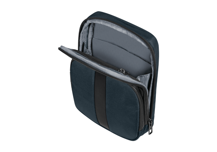 Samsonite 146474 - POLYESTER - BLEU sackquare- samsonite- sacoche porté travers sac h zip