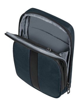 Samsonite 146474 - POLYESTER - BLEU sackquare- samsonite- sacoche porté travers sac h zip