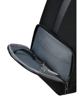 Samsonite 146476 - POLYESTER - NOIR sac homme style holster samsonite sacksquare banane d'epaule