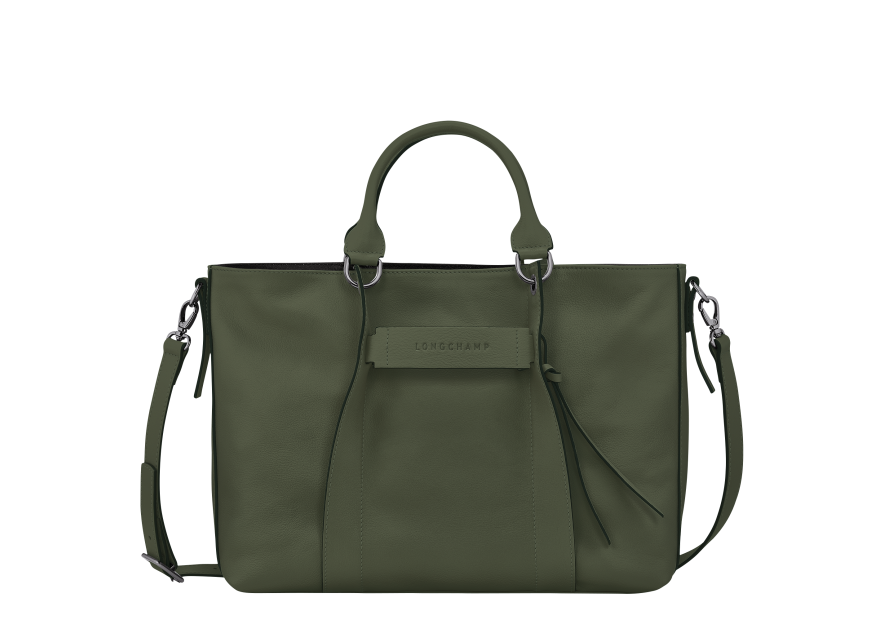 Longchamp 10198HCV - CUIR DE VEAU - KAKI sac cabas l 3d Sacs à mains