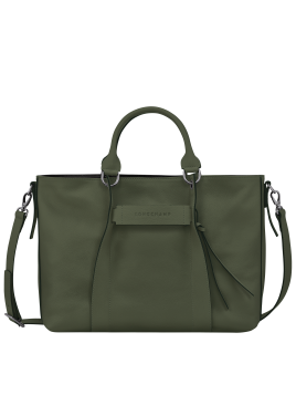 Longchamp 10198HCV - CUIR DE VEAU - KAKI sac cabas l 3d Sacs à mains