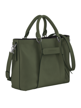 Longchamp 10198HCV - CUIR DE VEAU - KAKI sac cabas l 3d Sacs à mains