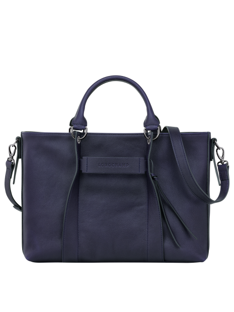 Longchamp 10198HCV - CUIR DE VEAU - MYRTIL sac cabas l 3d sacs-a-mains