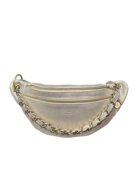 Mila Louise PETRA X - CUIR DE VACHETTE PAILL mila louise- x- banane loisirs