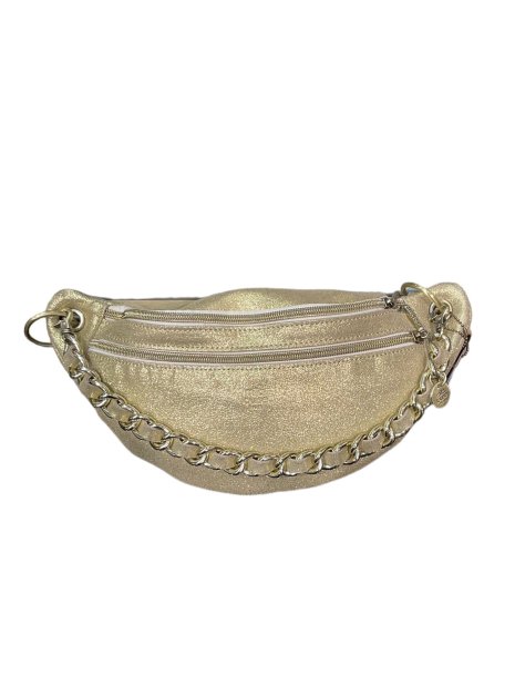 Mila Louise PETRA X - CUIR DE VACHETTE PAILL mila louise- x- banane loisirs