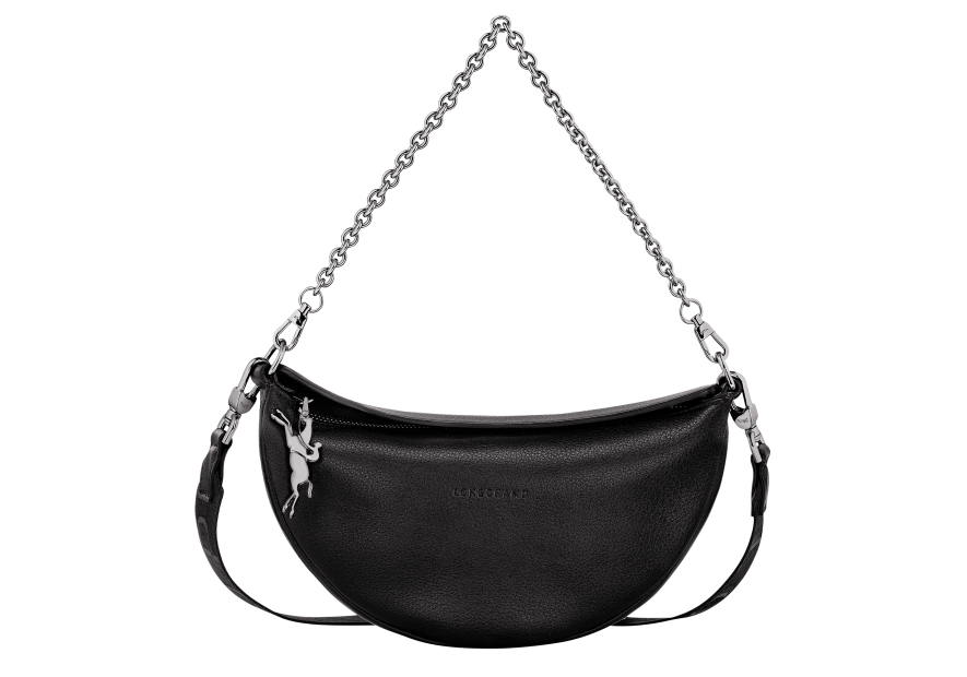 Longchamp 10224/HDS - CUIR DE VEAU - NOIR sac bandoulière s smile Sacs à mains