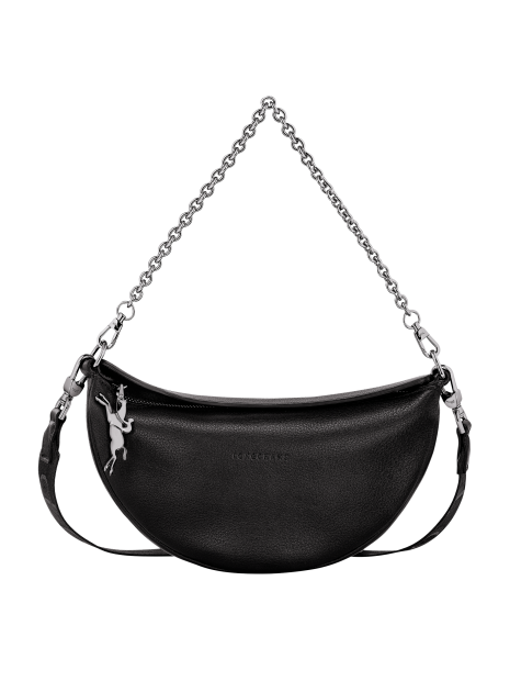 Longchamp 10224/HDS - CUIR DE VEAU - NOIR sac bandoulière s smile sacs-a-mains