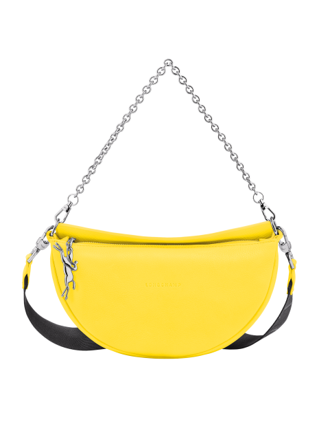 Longchamp 10224/HDS - CUIR DE VEAU - JAUNE sac bandoulière s smile sacs-a-mains