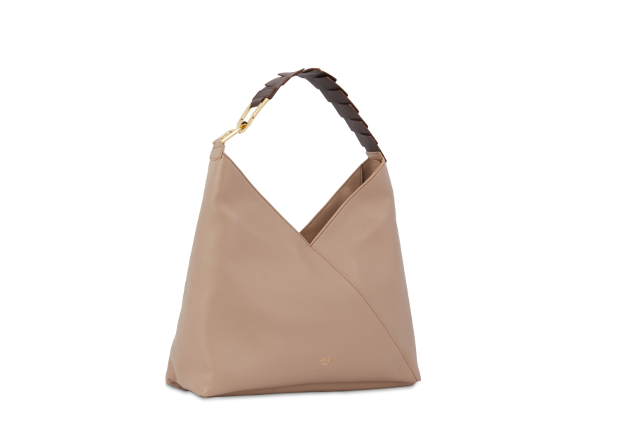 Lancel A12510 - CUIR DE VACHETTE - NATU sac hobo lancel pagode Sacs à mains