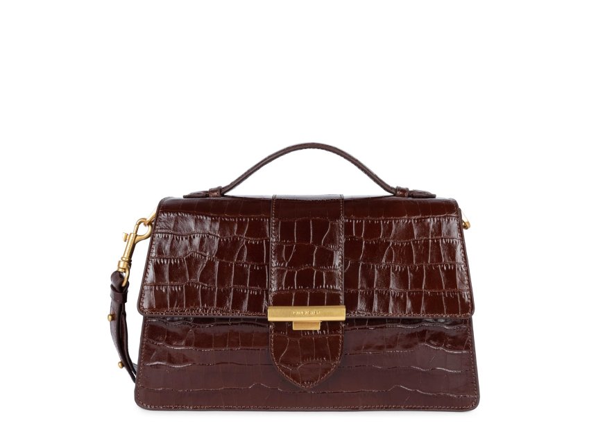Lancaster 531-014 - CUIR DE VACHETTE FAÇON lancaster-croco ily-sac baguette Sacs à mains
