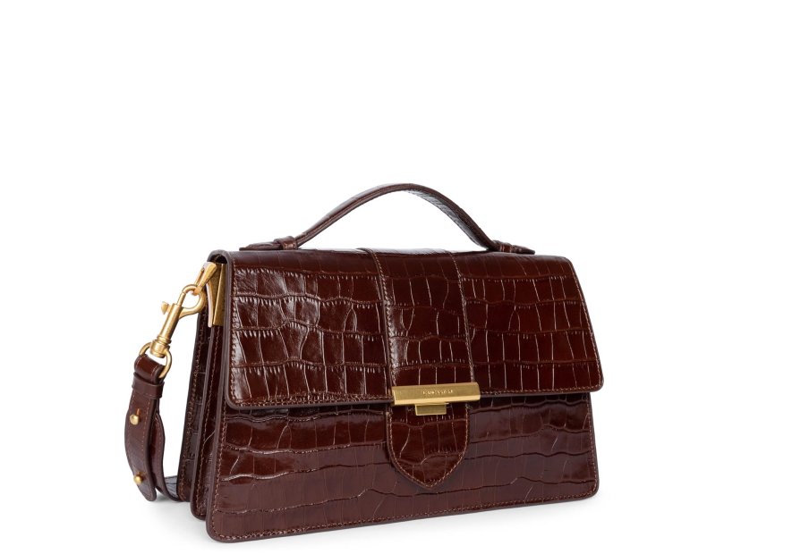 Lancaster 531-014 - CUIR DE VACHETTE FAÇON lancaster-croco ily-sac baguette Sacs à mains