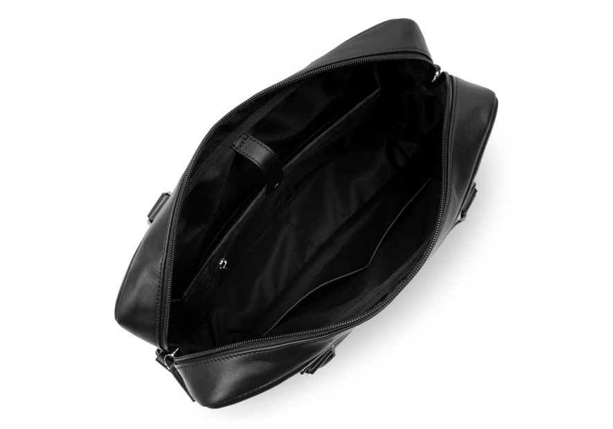 Lancaster 320-31 - CUIR DE VACHETTE - NOIR porte document soft vintage Sac business