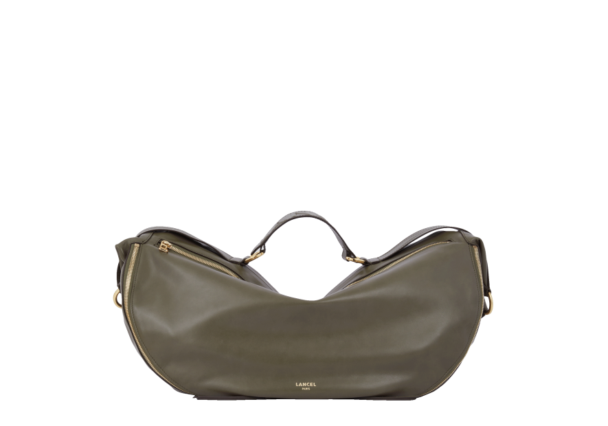 Lancel A12527 - CUIR DE VACHETTE - KAKI sac banane lancel origami Sacs à mains