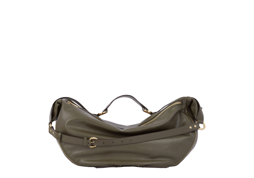 Lancel A12527 - CUIR DE VACHETTE - KAKI sac banane lancel origami Sacs à mains