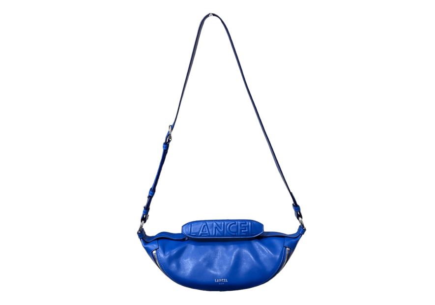 Lancel A12527 - CUIR DE VACHETTE - BLEU sac banane lancel origami Sacs à mains
