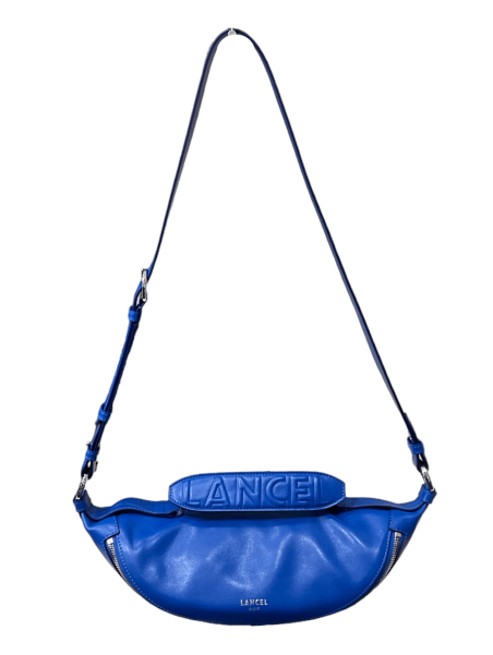 Lancel A12527 - CUIR DE VACHETTE - BLEU sac banane lancel origami Sacs à mains