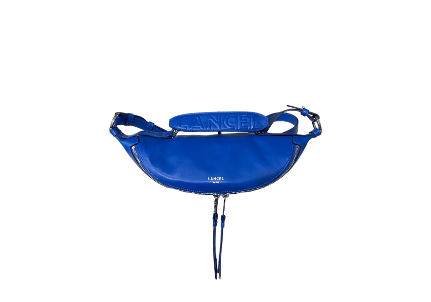 Lancel A12527 - CUIR DE VACHETTE - BLEU sac banane lancel origami Sacs à mains