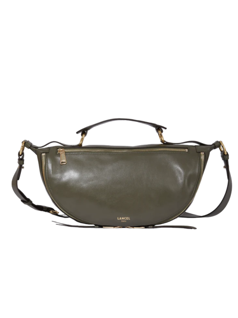 Lancel A12528 - CUIR DE VACHETTE - KAKI sac banane s lancel origami sacs-a-mains