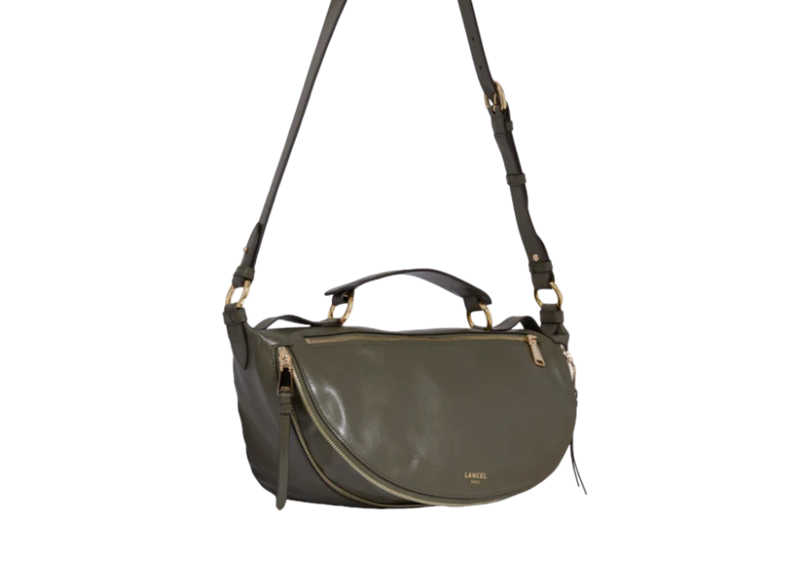 Lancel A12528 - CUIR DE VACHETTE - KAKI sac banane s lancel origami Sacs à mains