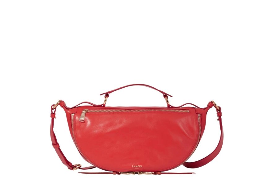 Lancel A12528 - CUIR DE VACHETTE - ROUG sac banane s lancel origami Sacs à mains