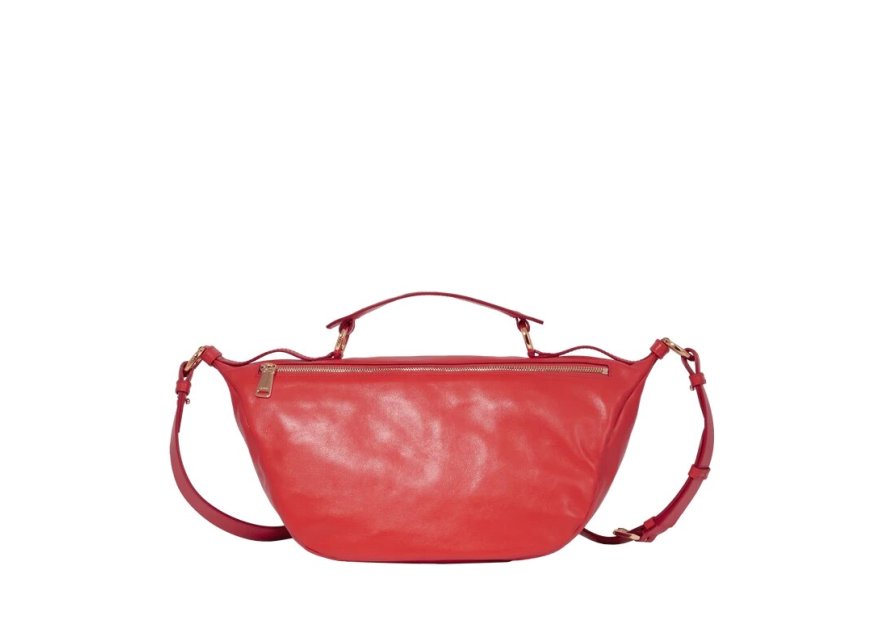 Lancel A12528 - CUIR DE VACHETTE - ROUG sac banane s lancel origami Sacs à mains