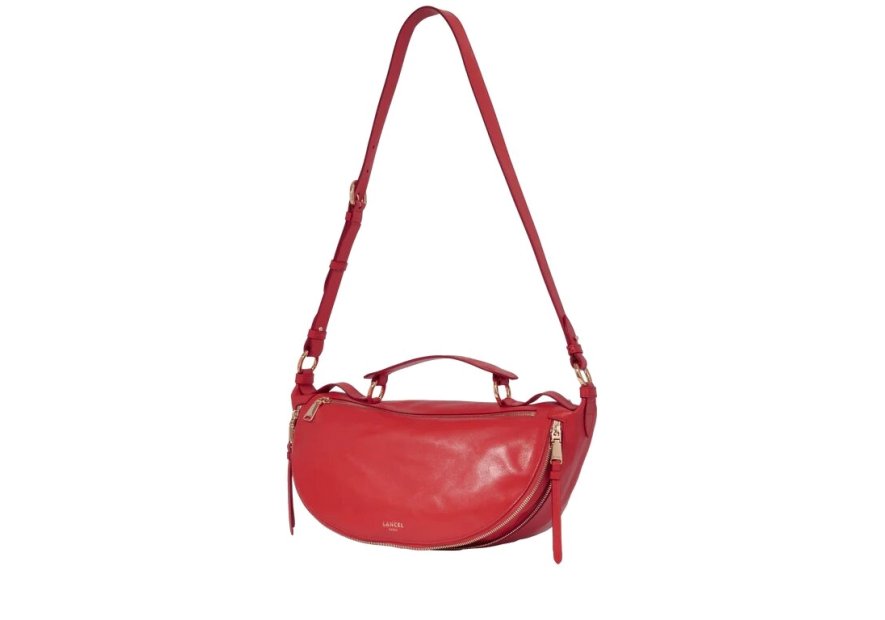 Lancel A12528 - CUIR DE VACHETTE - ROUG sac banane s lancel origami Sacs à mains